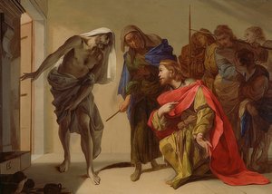 Saúl y la bruja de Endor de Bernardo Cavallino