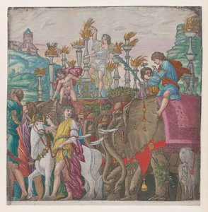 Hoja 5: Elefantes, de El Triunfo de Julio César, 1599 de Bernardo Malpizzi