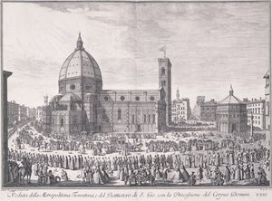 Una Vista de la Ciudad de Florencia, Placa XXI, de 
