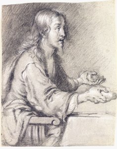 Cristo en Emaús presentando el pan de Bernardo Strozzi