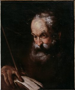 Retrato de anciano con un libro