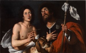 Santos Roque y Sebastián de Bernardo Strozzi