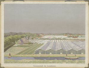 Cultivo de hortalizas cerca de Loosduinen (título sobre el objeto) de Bernardus Bueninck