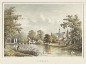 Vista de Alkmaar con la Grote Kerk