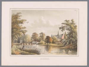Paisaje urbano en Alkmaar Alkmaar (título de la serie sobre el objeto)