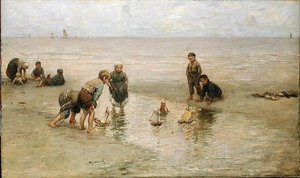 La regata (óleo sobre lienzo)