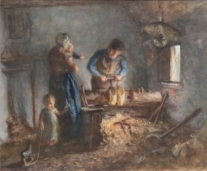 El fabricante de zuecos de Bernardus Johannes Blommers or Bloomers