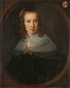 Retrato de Digna de Maets. Primera esposa de François Leydecker de Bernardus Swaerdecroon
