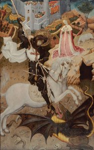 San Jorge matando al dragón, 1434-1435 de Bernat Martorell the Elder