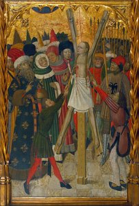 El martirio de Santa Eulalia de Barcelona (289-304) - Pintura de Bernat Martorell (1390-1452), temple sobre madera (132,3x93,2 cm), ca. 1442-1445 - Museu Nacional de Bernat Martorelli