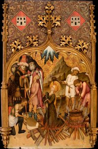 "Le martyre de sainte Lucie" Martorell, Bernat, el Viejo (1390-1452) El martirio de Santa Lucía Témpera sobre tabla c. 1440 Museu Nacional d