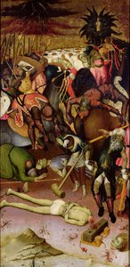 La decapitación de San Jorge, panel de un retablo, c.1435 de Bernat Martorelli