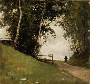 Sueco: Björklandskap ; Landskap med björkar Landscape with Birch Trees