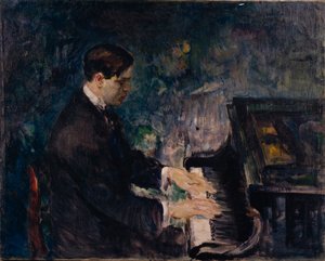Nils Larsen jugando de Bernhard Dorotheus Folkestad