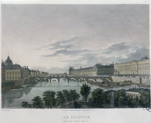 El Pont o Passerelle des Arts, París, 1832 de Bernhard Schmidt