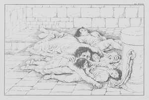 Divina Comedia de Dante, Infierno, lámina XLIII (litografía)