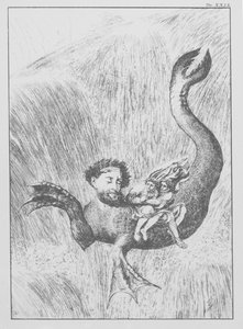 Divina Comedia de Dante, Infierno, lámina XXIX (litografía) de Bernhard Schuler