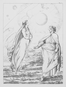 Divina Comedia de Dante, Paradiso (Cielo), Lámina I (litografía)