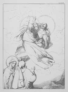 Divina Comedia de Dante, Paradiso (Cielo), Lámina XXXIII (litografía) de Bernhard Schuler