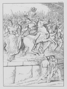 Divina Comedia de Dante, Purgatorio, lámina XIX (litografía)