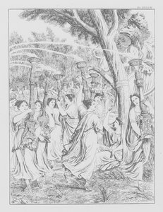Divina Comedia de Dante, Purgatorio, Lámina XXXIX (litografía) de Bernhard Schuler