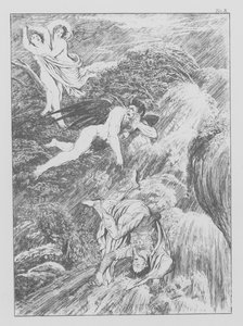 Divina Comedia de Dante, Purgatorio, Lámina X (litografía) de Bernhard Schuler