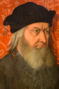 Retrato de un anciano barbudo de Bernhard Strigel