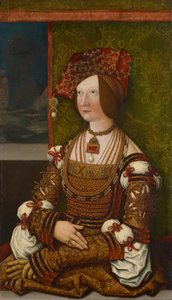 Retrato de Bianca Maria Sforza 1472-1510, ca. 1505-1510 de Bernhard, Strigel