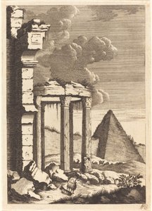 Cabras ante Ruinas y una Pirámide de Bernhard Zaech after Jonas Umbach