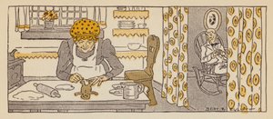 El hombre de jengibre, un cuento de Nueva Inglaterra (litografía en color) de Bert Elliott