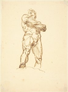 Un hombre desnudo heroico de Bertel Thorvaldsen