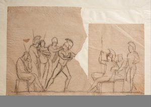 Lucha de Agamenón con Aquiles de Bertel Thorvaldsen