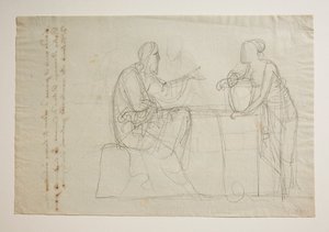 Cristo y la mujer samaritana de Bertel Thorvaldsen