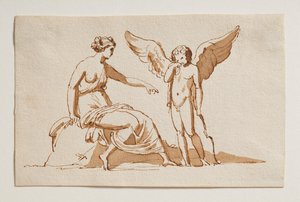 Cupido se queja a Venus de un Beesting de Bertel Thorvaldsen