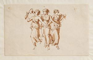 Tres bacantes danzantes de Bertel Thorvaldsen
