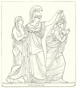 Minerva desvelando el vicio de Bertel after Thorvaldsen