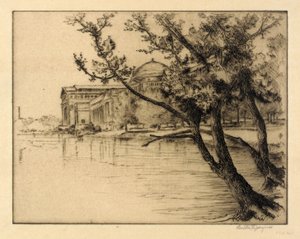 Edificio de Bellas Artes, mirando al oeste de Bertha E. Jaques