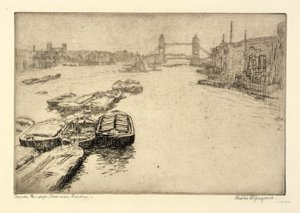 Puente de la Torre, Támesis, Londres de Bertha E. Jaques