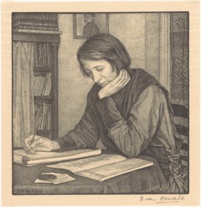 Retrato de Sanne Bruinier de Bertha van Hasselt (signed by artist)