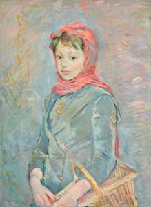 Francés: Fillette portant un panier de Berthe Morisot