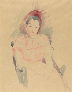 Niña sentada, 1894 de Berthe Morisot