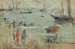 Escena del puerto, Isla de Wight de Berthe Morisot