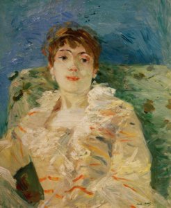 Joven mujer en el diván de Berthe Morisot