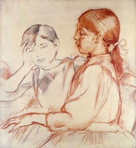 Julie Manet y Jeannie Gobillard al piano, 1887-88