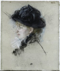 Mlle. Louise Riesener, 1888 de Berthe Morisot