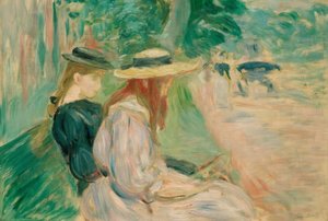 En un banco de Bois de Boulogne