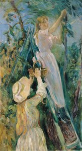 El recolector de cerezas de Berthe Morisot