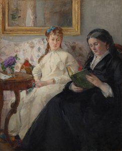 La madre y la hermana de la artista de Berthe Morisot