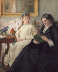 La madre y la hermana del artista de Berthe Morisot