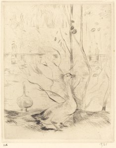 Paseo en el bosque de Boulougne, 1888-1890